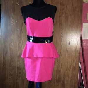 Fuschia party dress